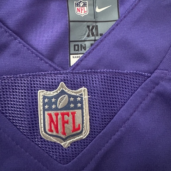 ONLY XL LEFT🏈 ADDISON🏈 MINNESOTA VIKINGS (NFL) ON FIELD NIKE JERSEY - Picture 4 of 14